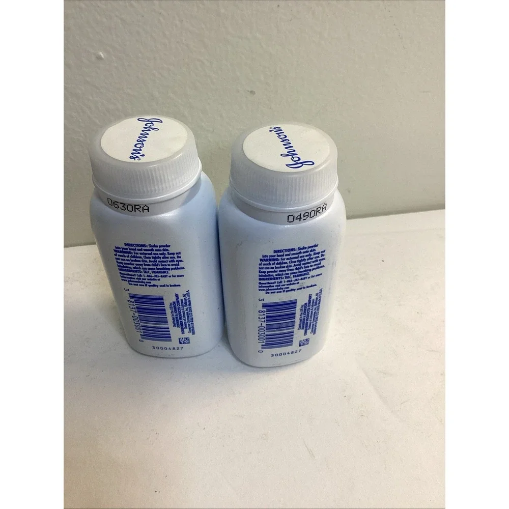 X 2Johnsons Baby Powder w/ TALC 1.5 Oz Original Travel Size New Sealed